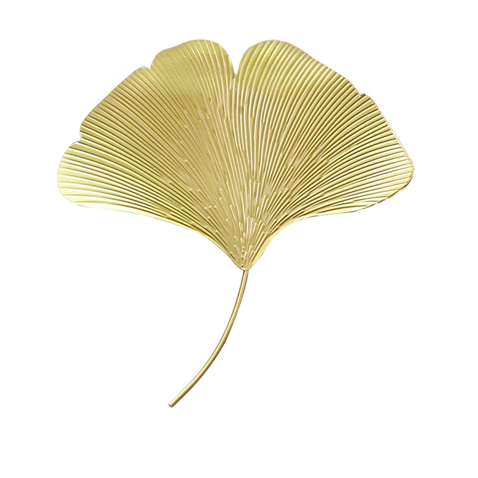 JINER Gold Metal Leaf Wall Art - Handcrafted Wrought Iron Wall Decor for Home, Office & Bedroom - Elegant Hanging Wall Accent for Living Room, Dining Room & Entryway