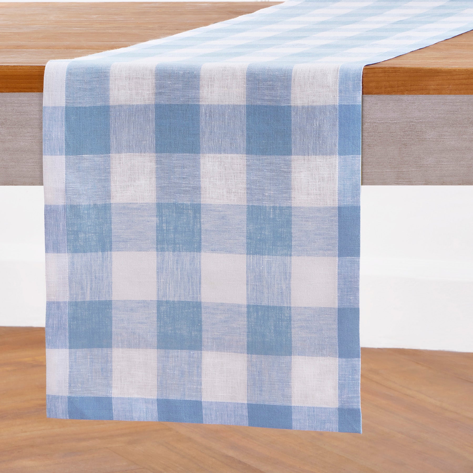 Chambray Blue and White