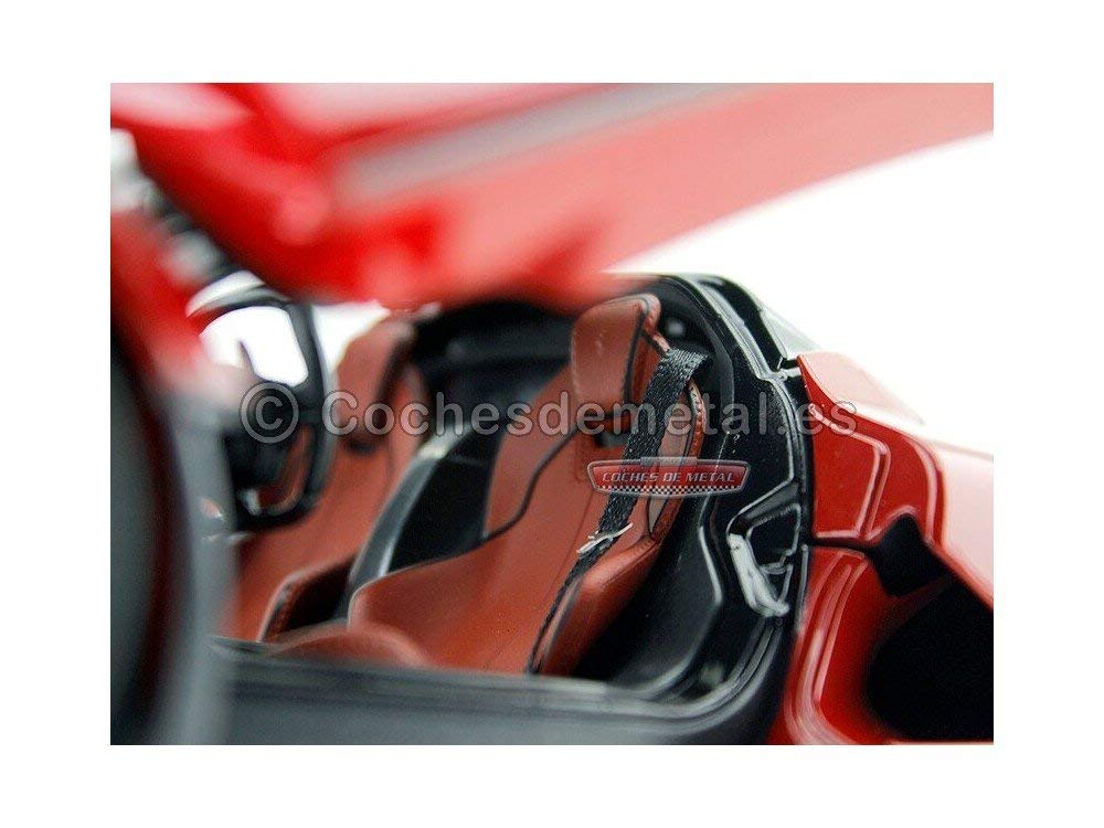 1:18 Scale Ferrari LaFerrari Diecast Model Car - Hot Wheels Elite Collection (Red) - Premium Collectible for Display, Racing Enthusiasts & Gift Giving