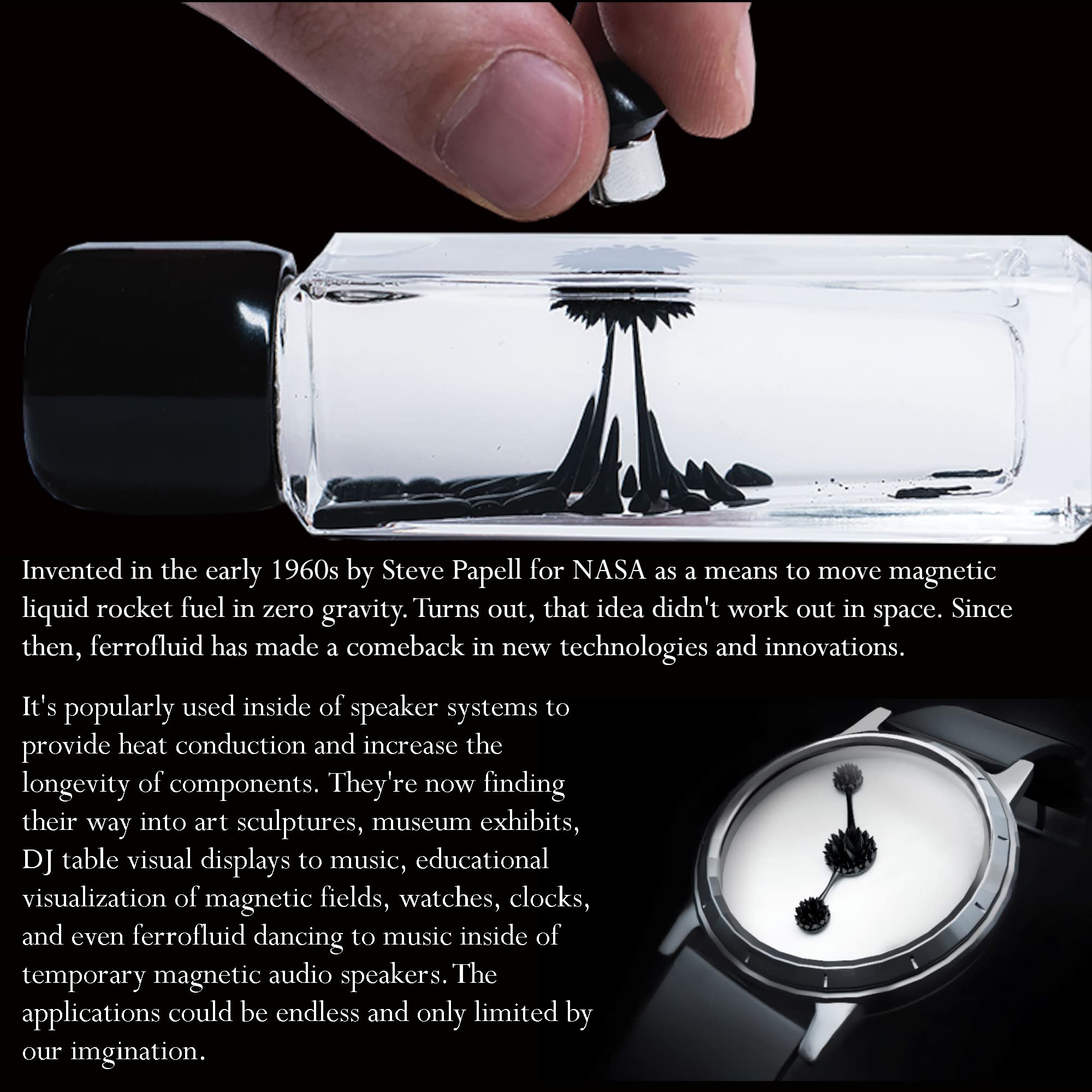 Ferrofluid Science Kit (2oz) - Magnetism Experiment for Education - STEM Learning Tool