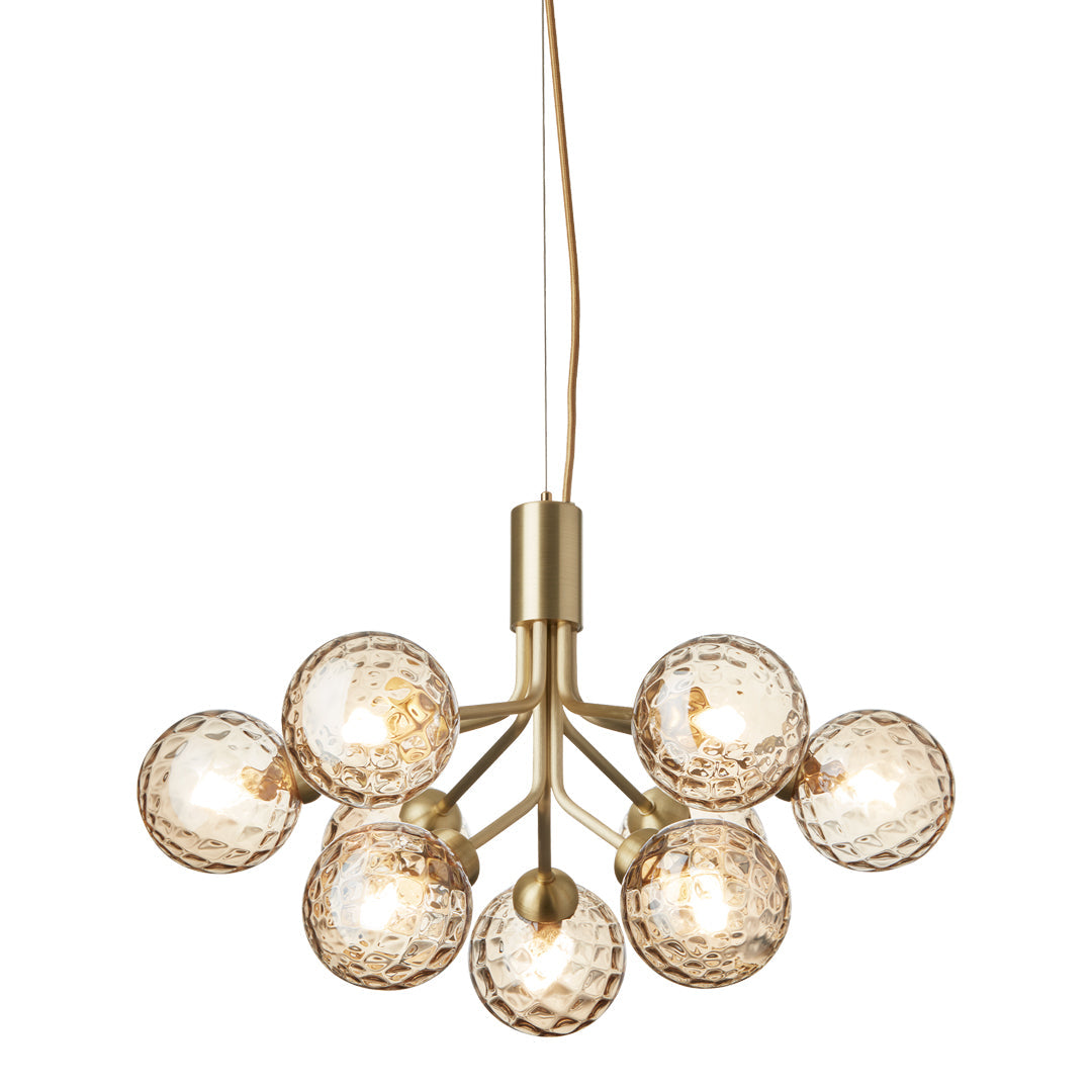 Apiales 9-Light Crystal Chandelier - Elegant Modern Ceiling Light Fixture for Dining Room, Bedroom, Living Room & Foyer Decor