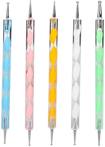 Shidara Ball Styluses Dotting Tools Set for Embossing, Clay Sculpting, Nail Art & DIY Crafts | 5-Piece Multi-Size Dotting Pens | Perfect for Polymer Clay, Nail Design, and Art Projects
