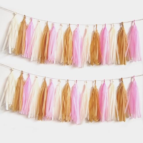 Pink/Tan/Ivory