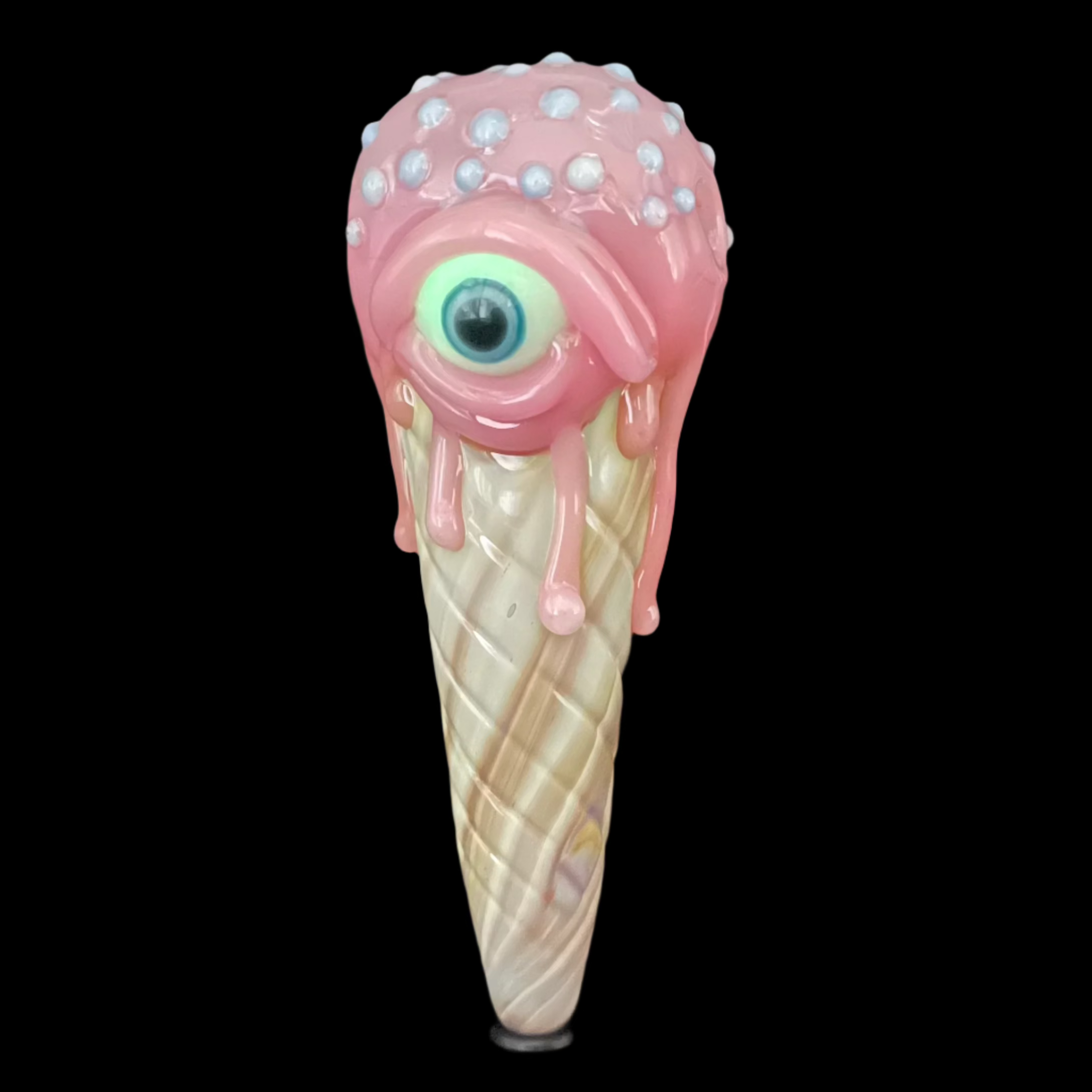 Eye Scream Cone Pendant Necklace - Fun Ice Cream Cone Jewelry for Women & Girls - Perfect for Parties, Gifts & Everyday Wear