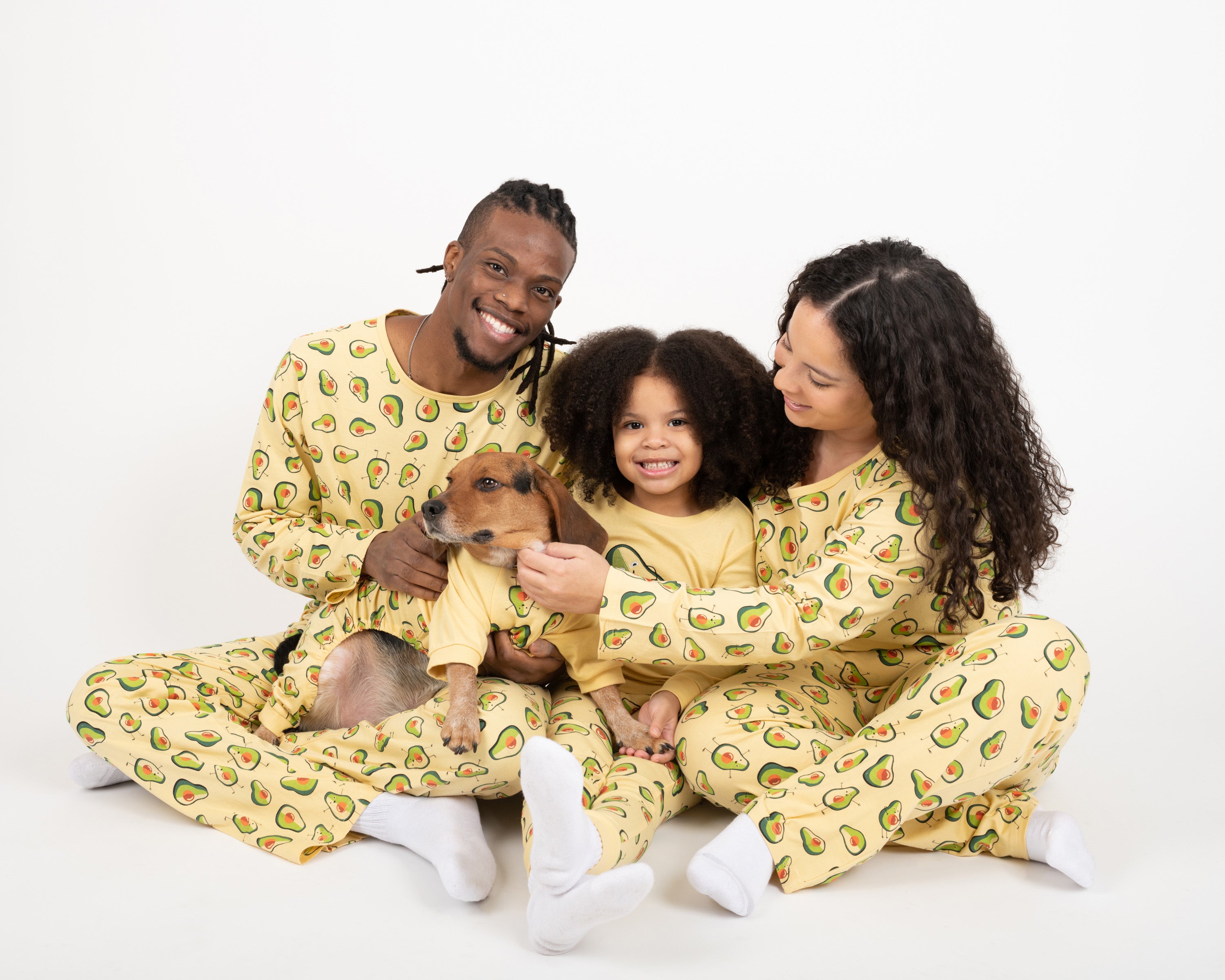 Cozy Avocado Print Matching Family Pajama Set - Soft Cotton Sleepwear for Women, Men & Kids - Cute Family Christmas Pajamas for Holiday Photos & Cozy Nights
