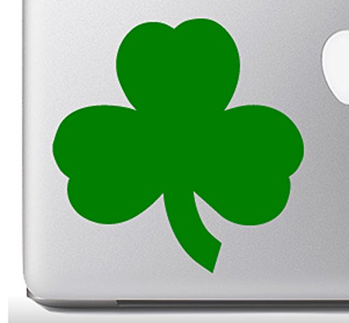 Irish Pride #4 - Shamrock Clover Leaf - 5 Inch Green Vinyl Decal Sticker for Cars, Laptops, Windows - Durable, Weatherproof, Easy to Apply - Perfect for St. Patrick's Day, Irish Heritage, Car Decoration, Laptop Personalization