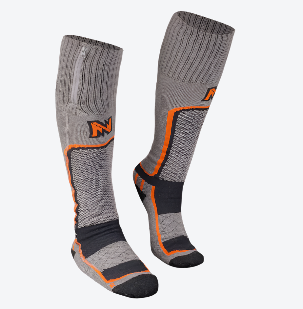 Premium Merino Wool Heated Socks for Men & Women - Battery Powered Winter Warmth for Hiking, Skiing & Outdoor Activities
