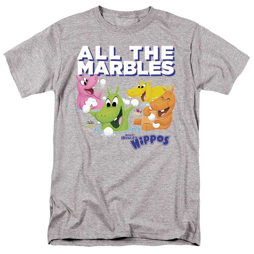 Hungry Hungry Hippos All The Marbles Unisex T-Shirt for Men & Women - Fun Retro Board Game Inspired Apparel for Casual Wear & Gamer Enthusiasts