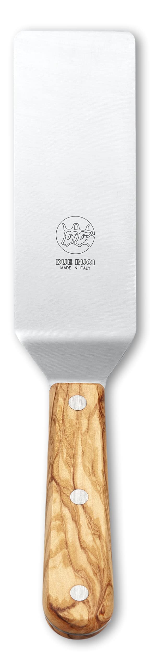 Narrow Spatula with Olive Wood Handle & Stainless Steel Rivets - 2