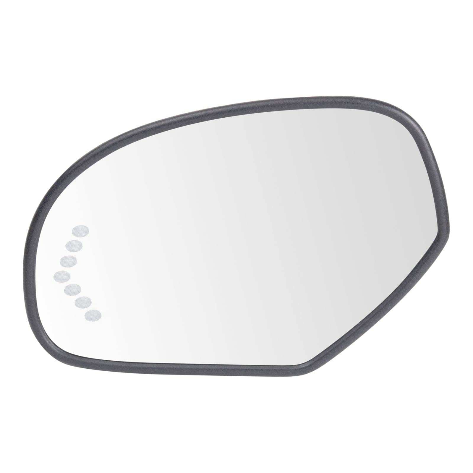Heated Driver Side Mirror Glass with Backing Plate - Compatible with Cadillac, Chevy, GMC SUVs | Replacement for Foggy or Broken Mirrors | Perfect for Winter Driving and Parking Assistance