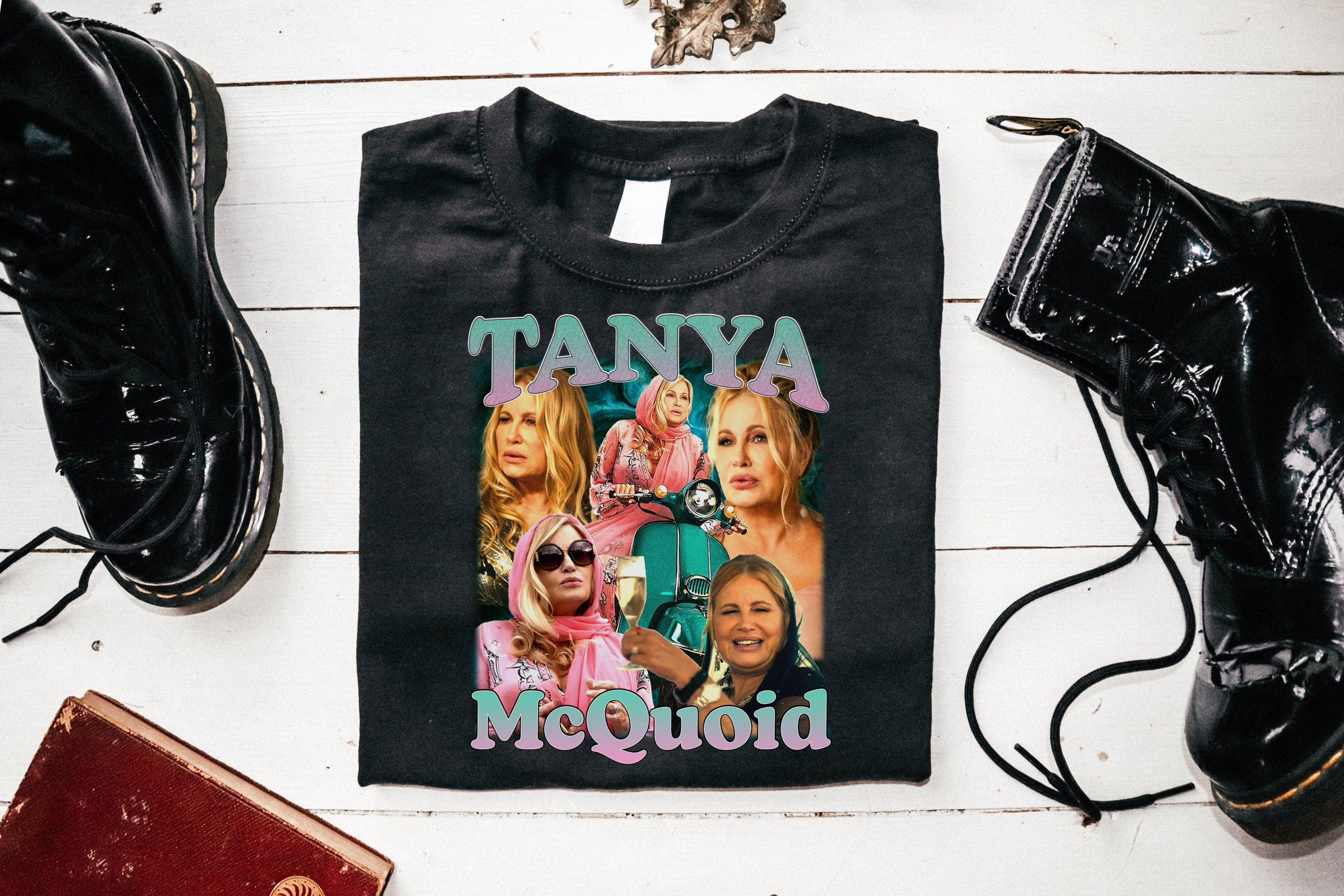 Tanya Mcquoid Vintage Tee - Jennifer Coolidge White Lotus T-Shirt - Homage Shirt for Fans - Perfect for Cosplay, TV Show Merch, and Pop Culture Events