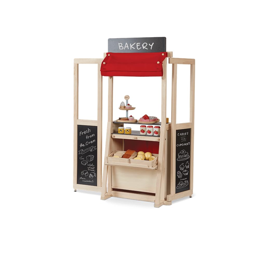 PlanToys PT3700 - Eco-Friendly Wooden Pretend Play Kitchen Set for Kids, Montessori Learning Toy for Toddlers - Perfect for Role-Playing, Cooking Games & Early Childhood Development