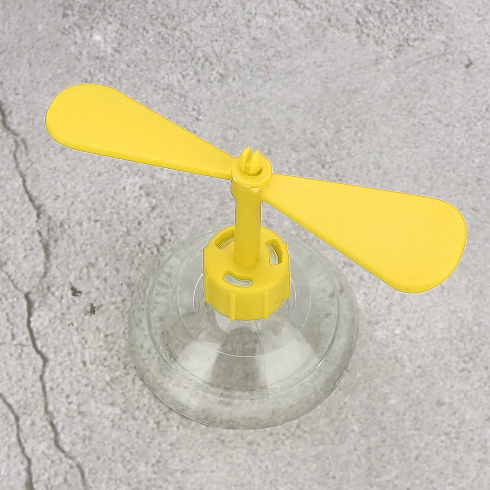 Motorcycle Helmet Suction Cup - Yellow Rubber Propeller for Bike Helmets - Perfect for Decoration & Storage