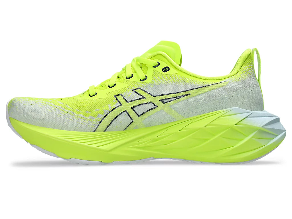 ASICS Men's NOVABLAST 4 Running Shoes - Safety Yellow/Cool Grey | Lightweight Cushioned Sneakers for Jogging, Gym & Daily Wear