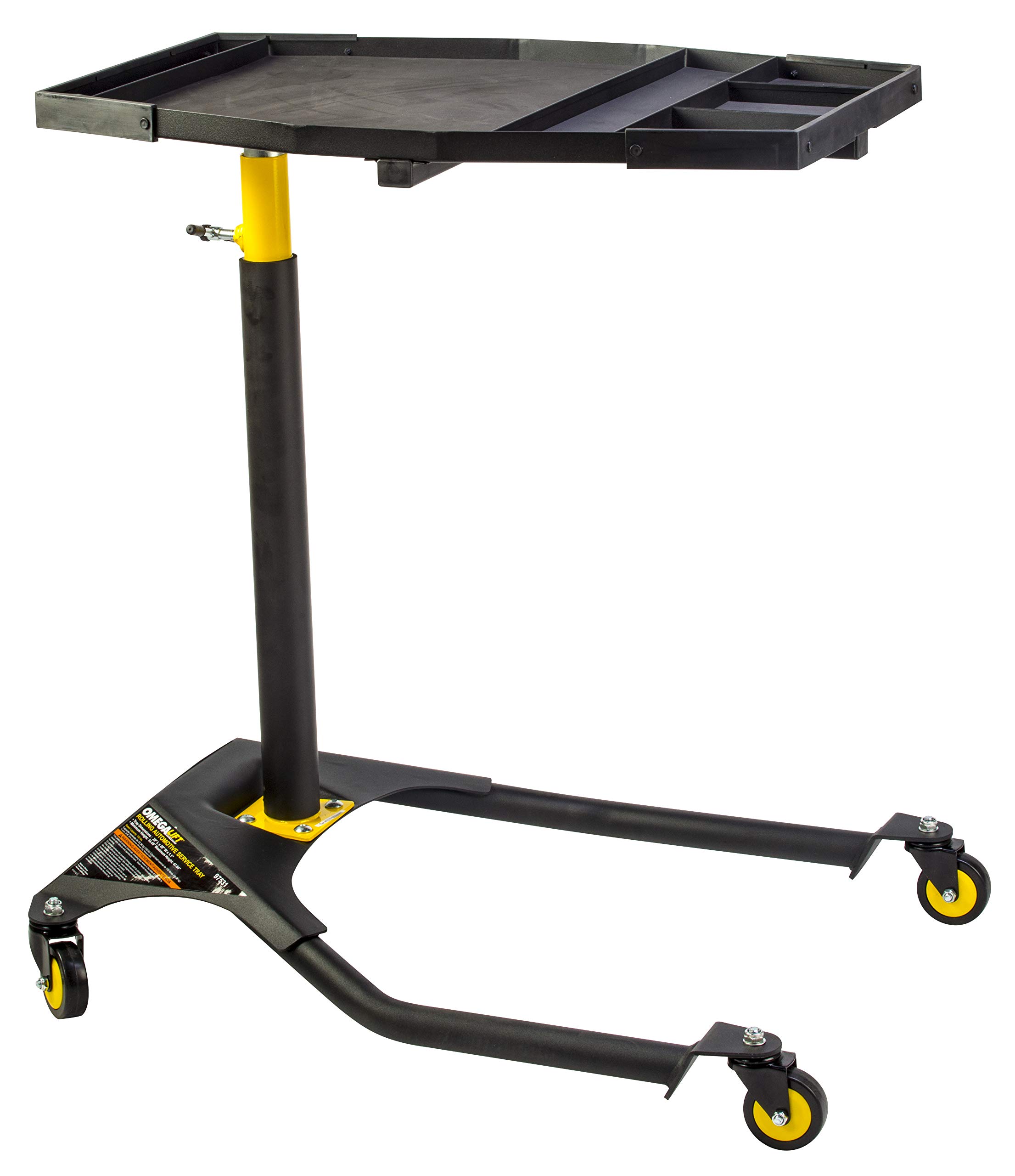 97531 Black Rolling Automotive Service Tray - 1 Pack Heavy Duty Utility Cart for Mechanics & DIY Car Repair - Perfect for Garage, Workshop & Auto Maintenance