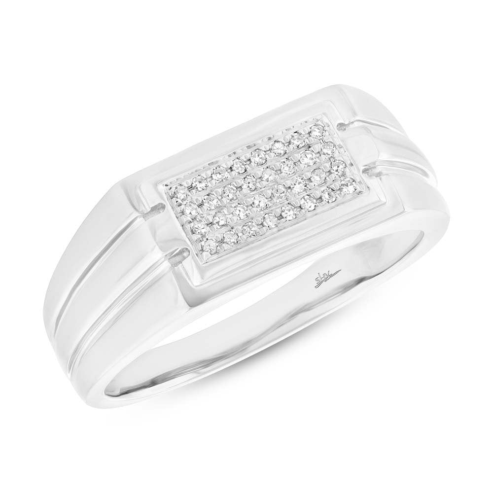 14KT Gold 0.14 CTW Diamond Men's Fashion Ring - Elegant Wedding Band, Anniversary Gift for Him, Perfect for Special Occasions & Daily Wear