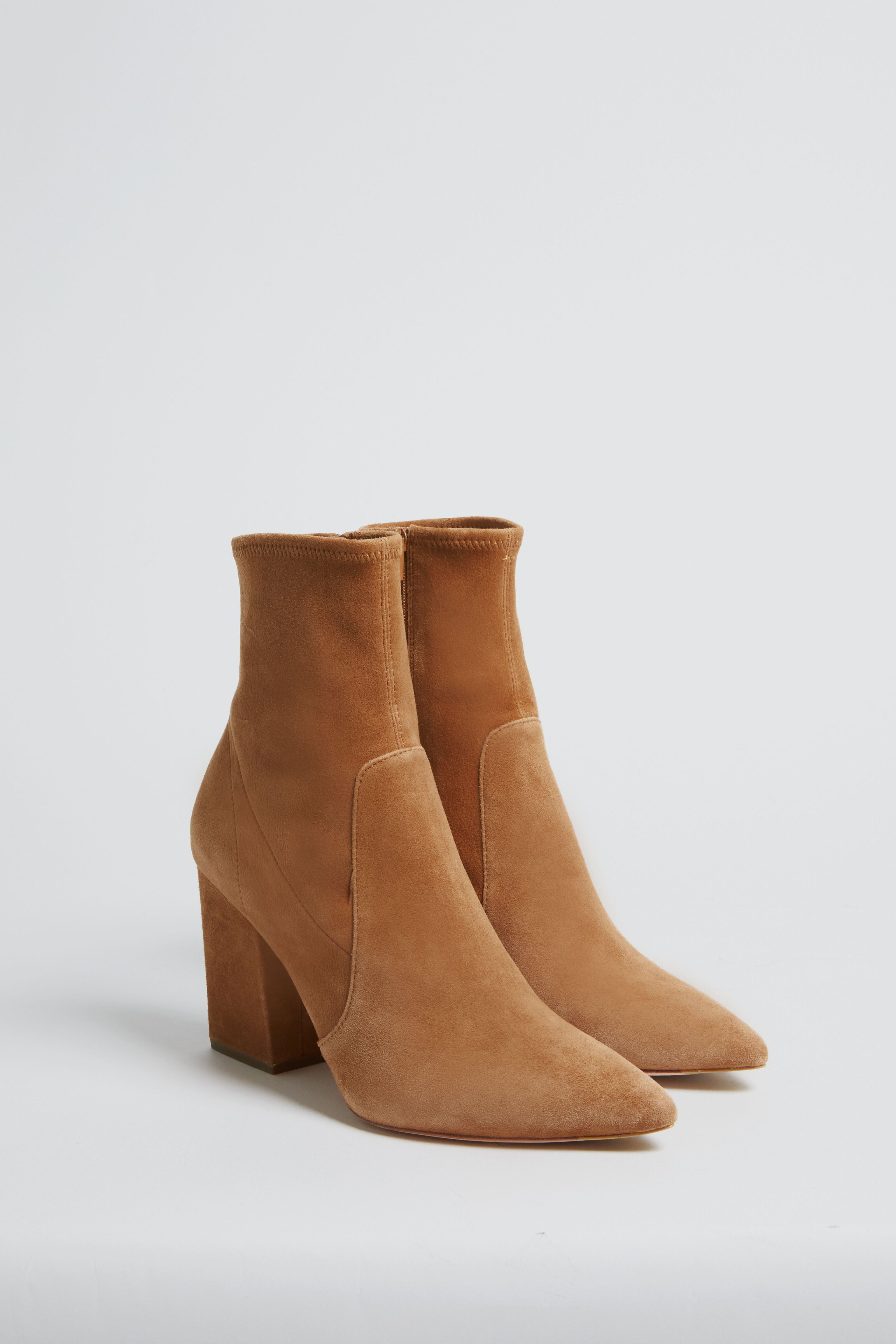 Bracco Suede Slim Isla Ankle Booties for Women - Stylish & Comfortable Fall Winter Boots - Perfect for Office, Date Night & Casual Outfits