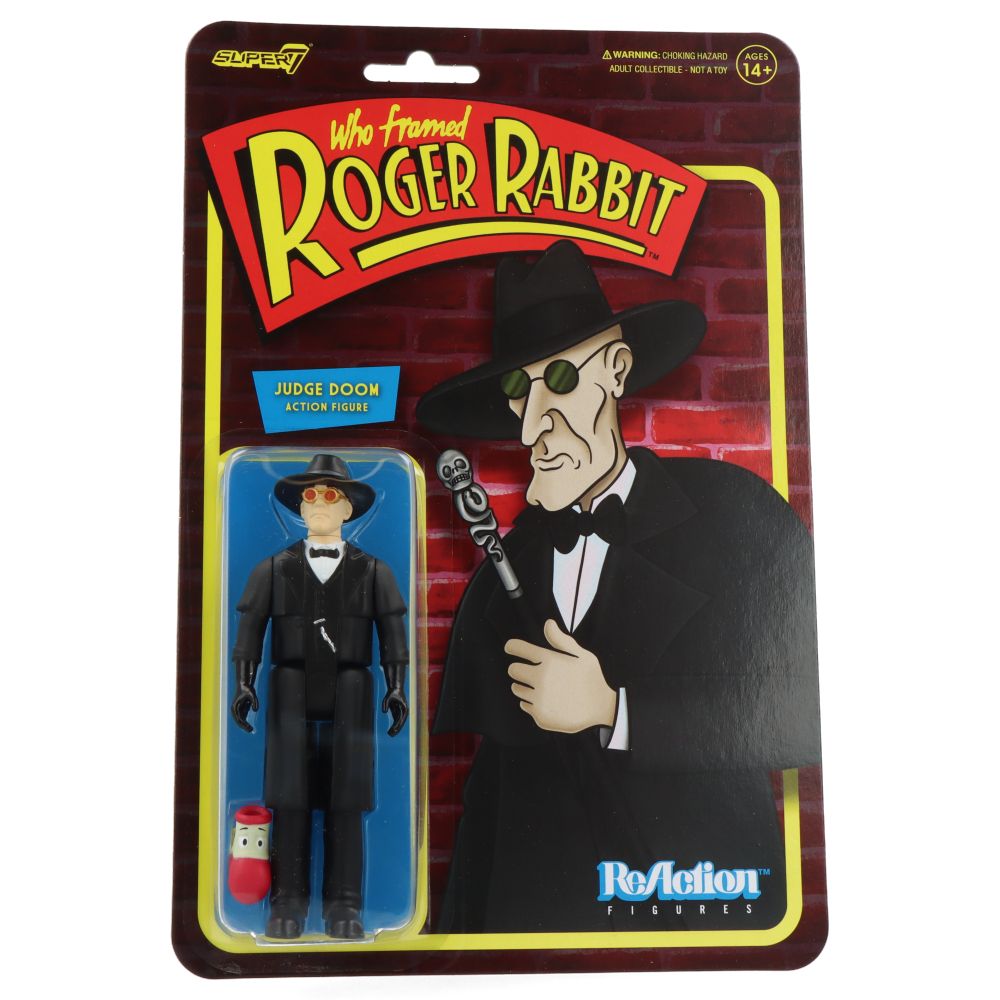 Judge Doom ReAction Figure - Who Framed Roger Rabbit Collectible Toy for Fans & Movie Enthusiasts - Perfect for Display, Gifts, and Pop Culture Collections
