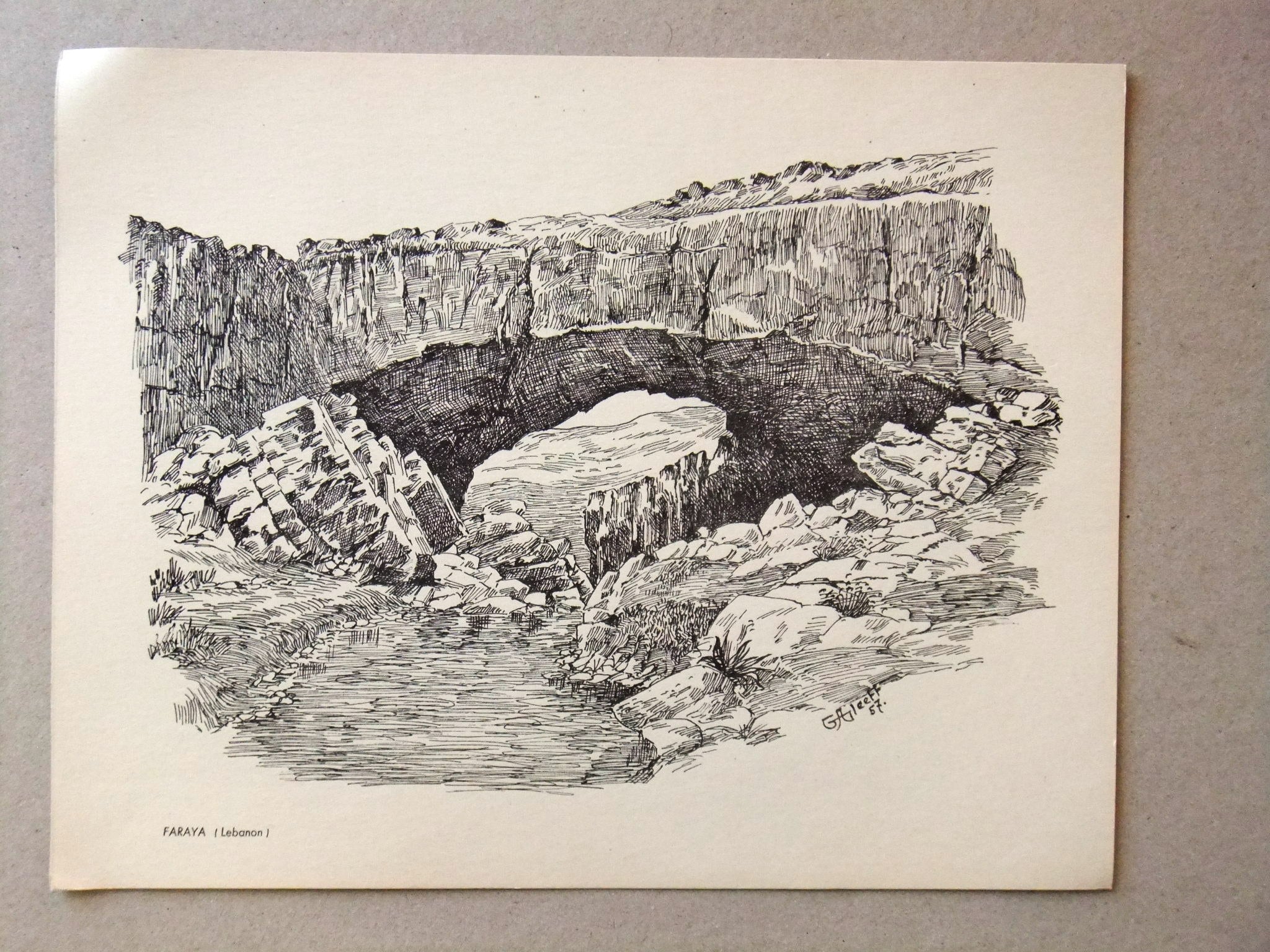 Vintage Beirut Faraya Lebanon Sketch Art Prints - Set of 3 Wall Decor for Home, Office & Cafe - Lebanese Travel Souvenirs & Middle Eastern Cultural Gifts