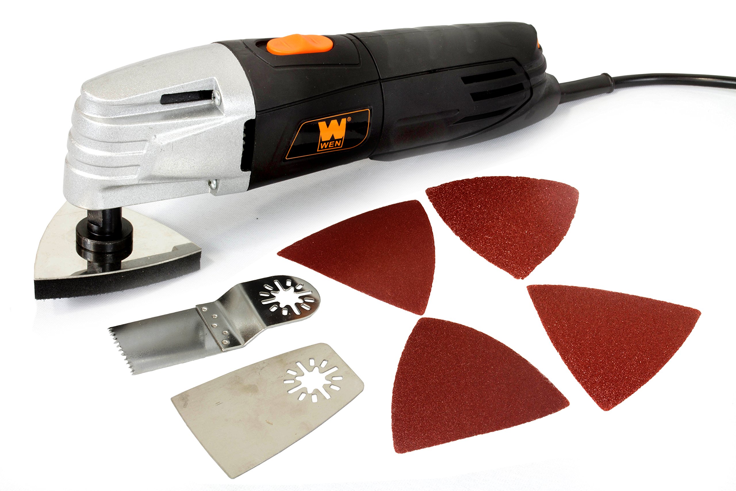 WEN 2312 Variable Speed Oscillating Multi-Tool with 6 Accessories - Perfect for Sanding, Cutting, Grinding & Scraping DIY Projects
