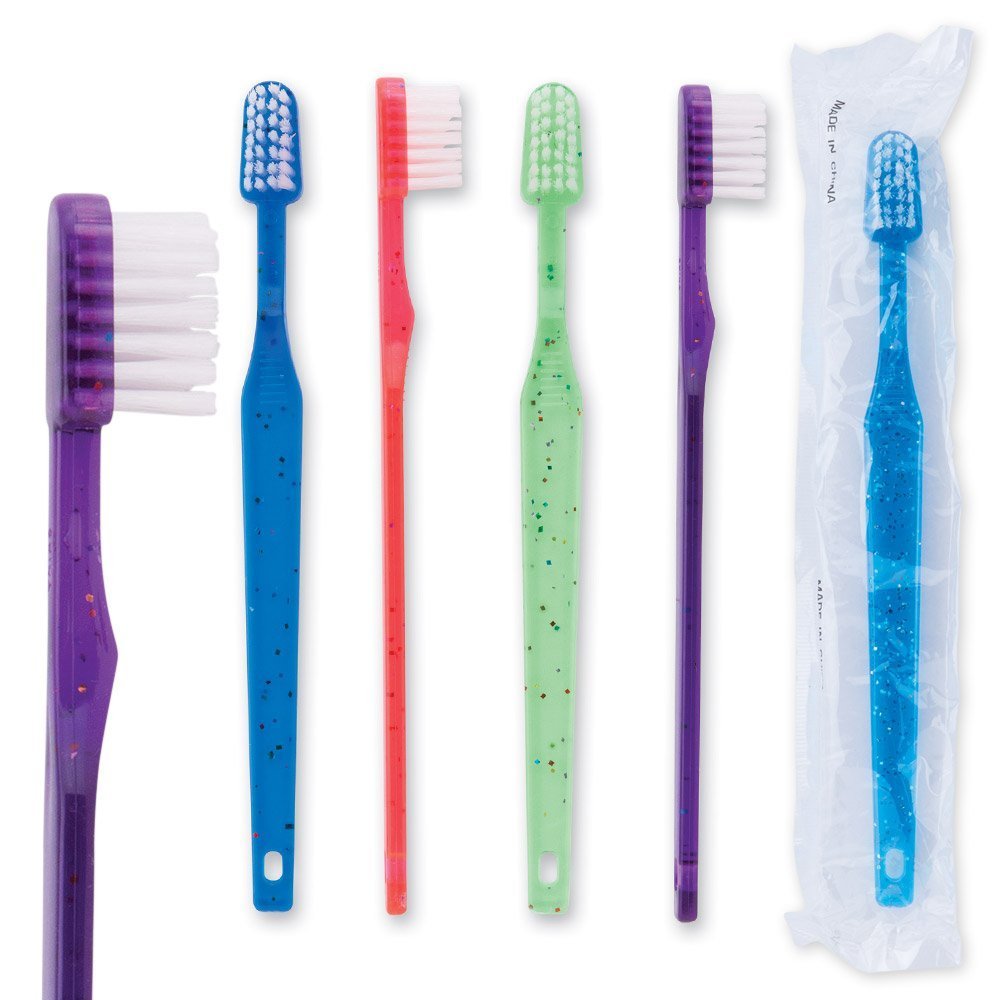 Oraline Toddler Sparkle Toothbrushes - Pack of 144 Soft Bristle Kids Toothbrushes for Ages 1-3 | Fun Bath Time & Early Dental Care Essential