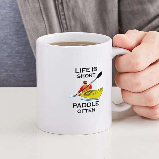 PADDLE OFTEN 11 oz Ceramic Coffee Mug (325 ml) - Funny Paddleboarding Gift for Coffee Lovers - Perfect for Beach Trips & Morning Brews
