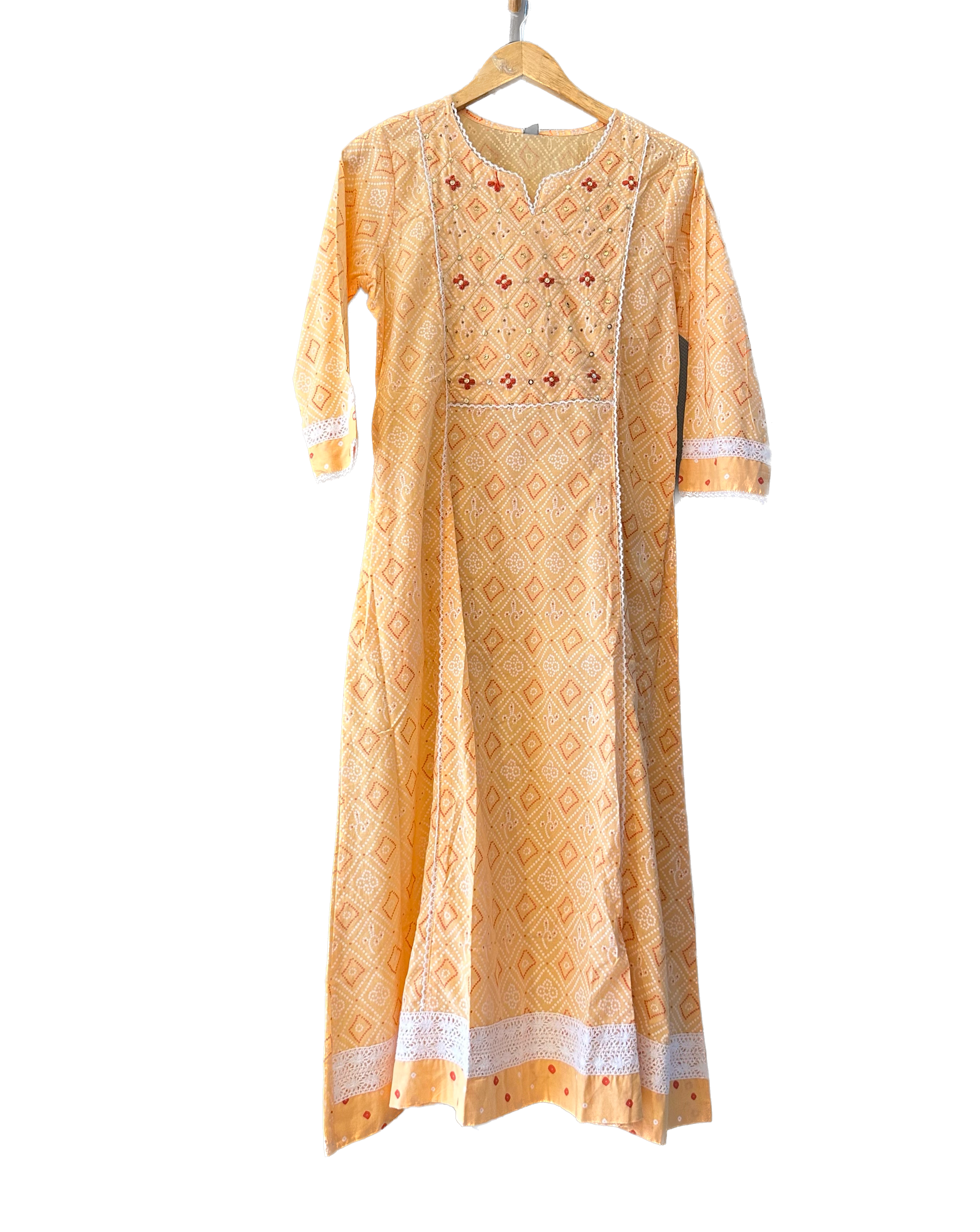 Diya Peach Kurta Suit Set for Women - Traditional Indian Ethnic Wear for Festivals, Weddings & Special Occasions