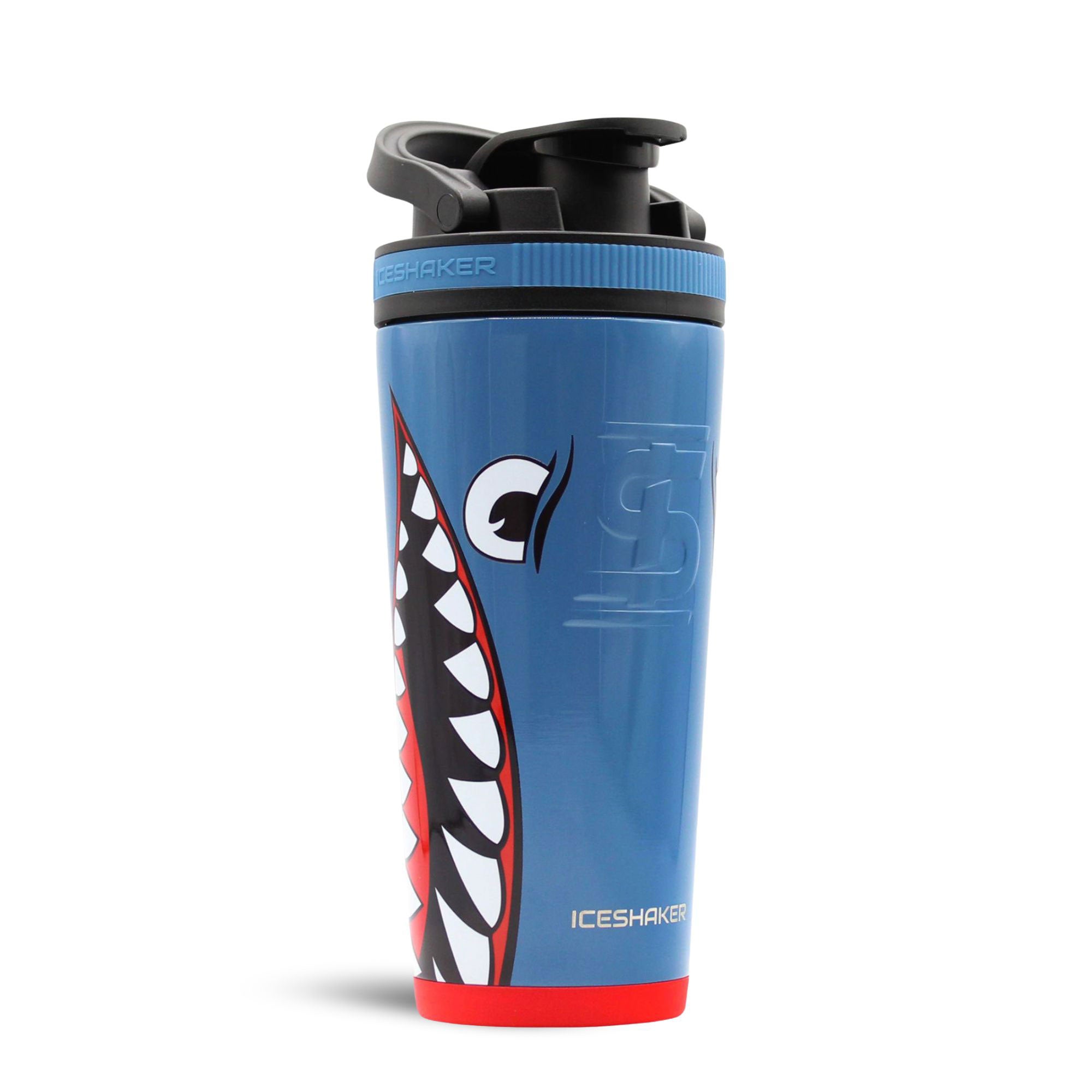 26oz Ice Shaker Allegiance Series Protein Shaker Bottle - Leak Proof Workout & Gym Water Bottle for Protein Mixing, Post-Workout Recovery & On-The-Go Hydration