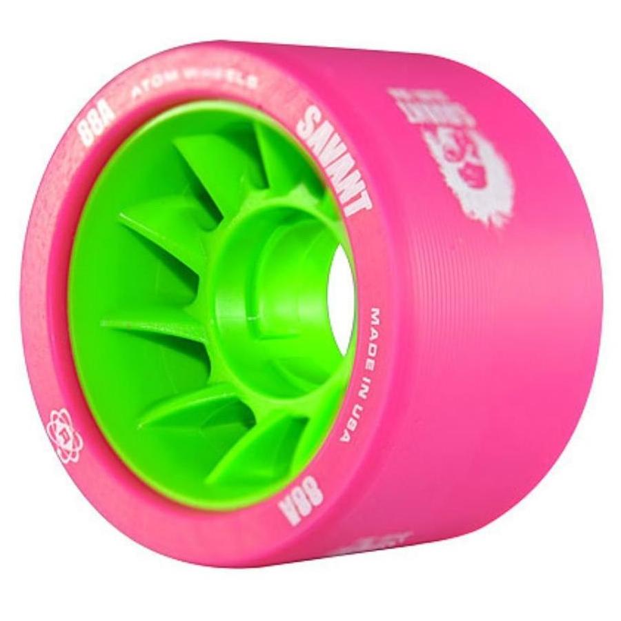 Atom Savant 59mm Quad Wheels 4-Pack - High-Performance Skateboard Wheels for Smooth Riding & Tricks - Perfect for Street Skating, Park Riding & Cruising