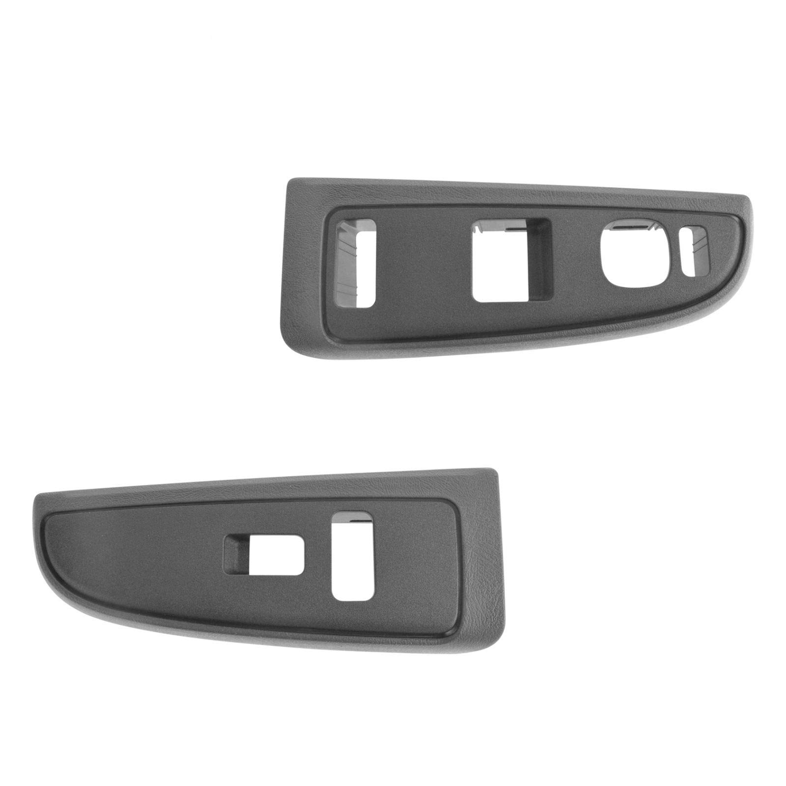 Power Window Switch Bezel Pewter Front Pair Set of 2 for Chevy GMC Trucks & SUVs - Perfect for Interior Upgrade & Replacement