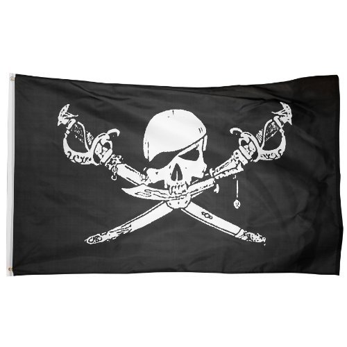Premium 3x5 Feet Polyester Pirate Brethren of The Coast Flag - Durable US Flag Store Printed Banner for Outdoor & Indoor Decor, Boat Parties, Pirate Themed Events