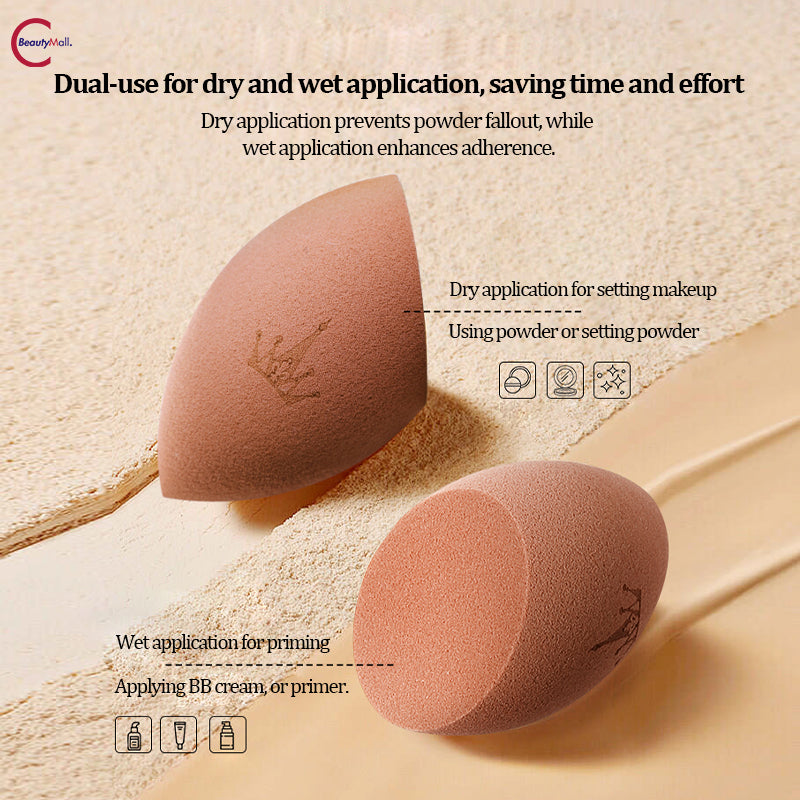 AMORTALS Stardust Beauty Blender Sponge Set of 3 - Soft Makeup Blending Sponge for Foundation, Concealer & Powder - Perfect for Professional Makeup Artists & Home Use