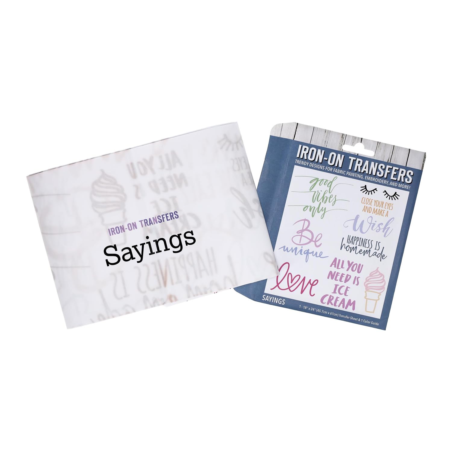 Leisure Arts Iron-On Transfer - Assorted Designs for DIY Crafts, T-Shirts & Fabric Projects | Easy to Use for Home Decor & Personalized Gifts