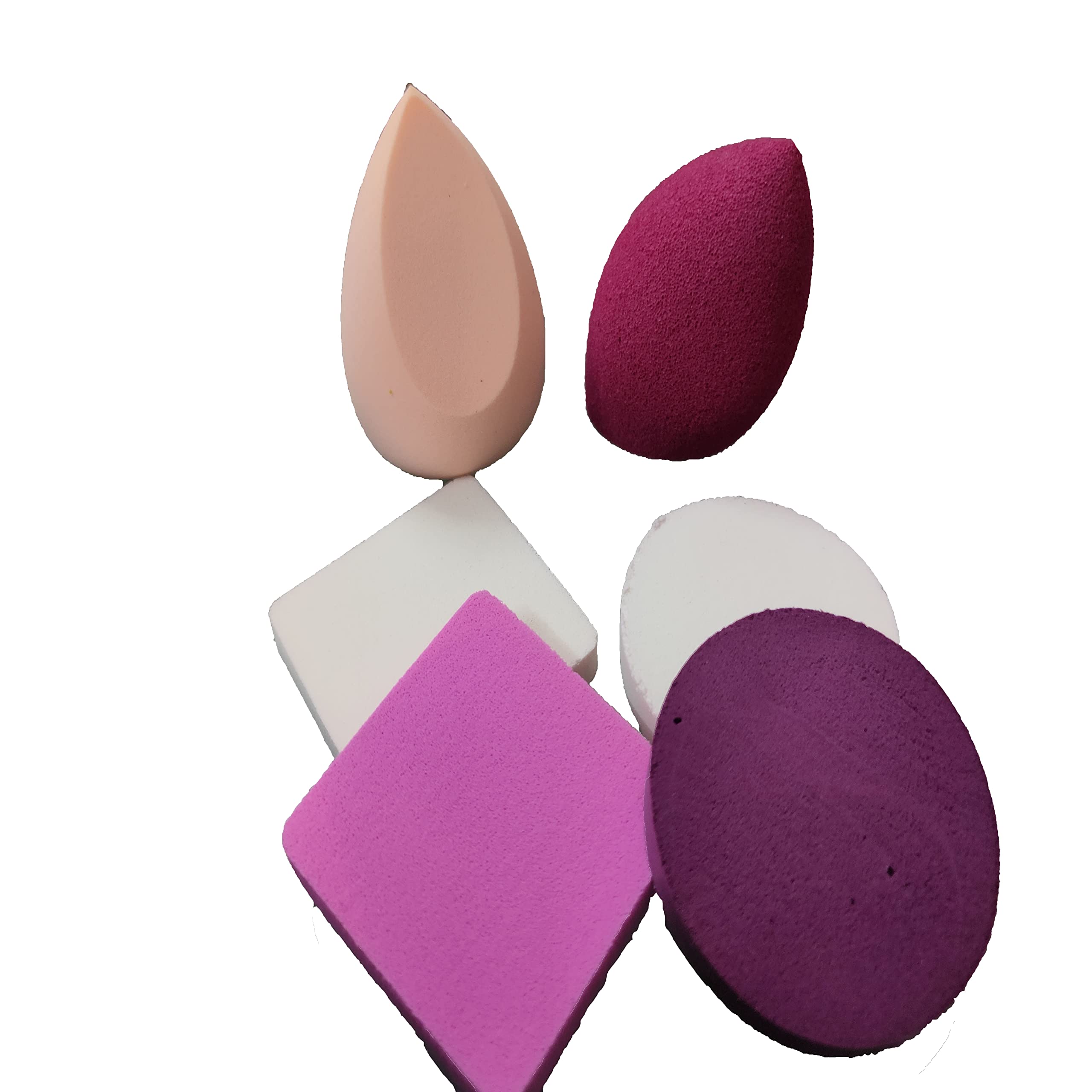 6-Pack Makeup Sponge Blenders - Soft Beauty Blender Puffs for Flawless Foundation & Concealer Application (Colors May Vary) | Perfect for Daily Makeup, Travel & Professional Use
