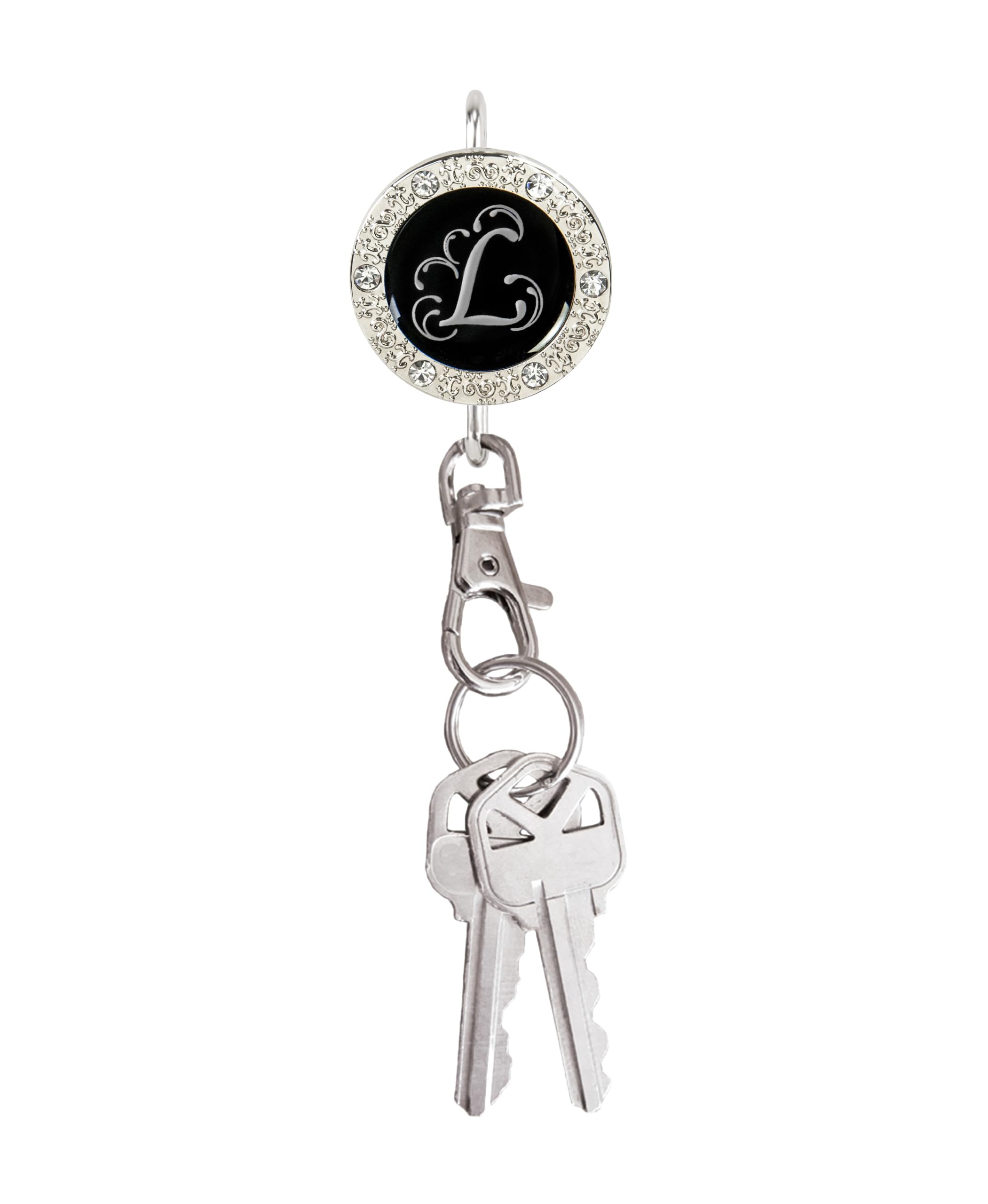 Personalized Monogram Key Finder & Purse Organizer - Stylish Women's Bag Charm Keychain, Perfect Gift for Mom - Ideal for Travel, Shopping & Everyday Use