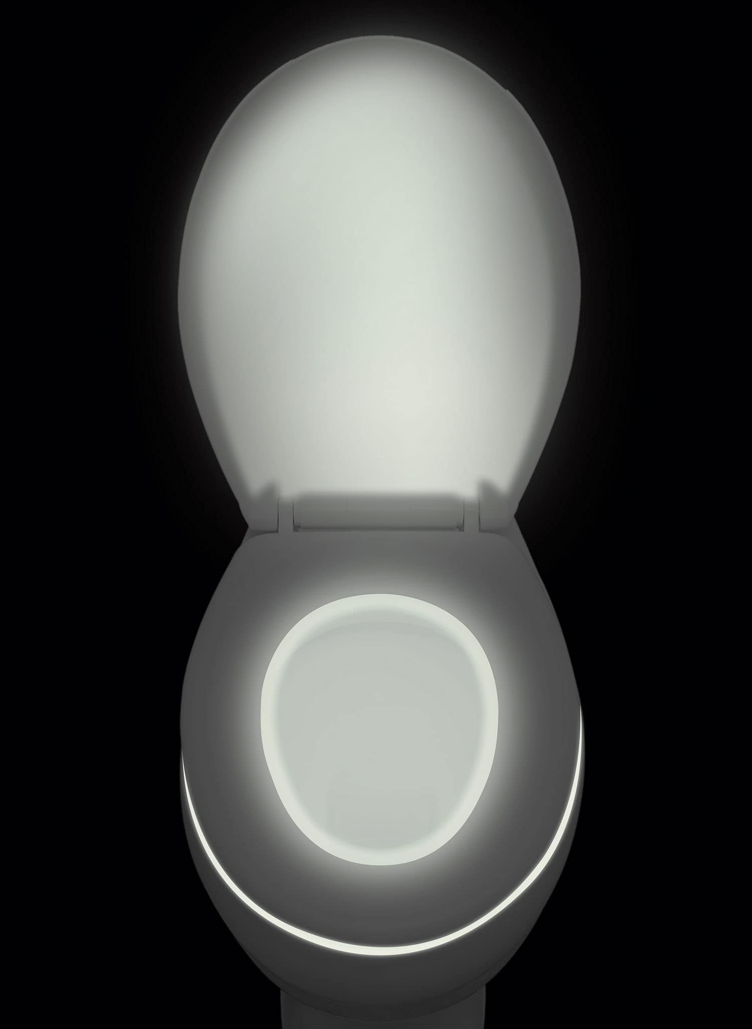 Total Vision Toilet Bowl Nightlight - LED Motion Sensor Night Light for Bathroom, Soft Glow Safety Light for Kids & Adults (White, One Size) - Perfect for Nighttime Bathroom Trips & Elderly Safety
