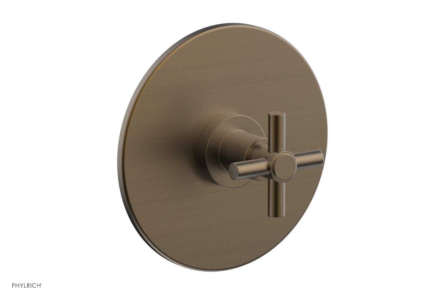 BASIC 1/2 Thermostatic Shower Trim with Tubular Cross Handle DTH134 - Perfect for Bathroom Renovation & Modern Shower Systems