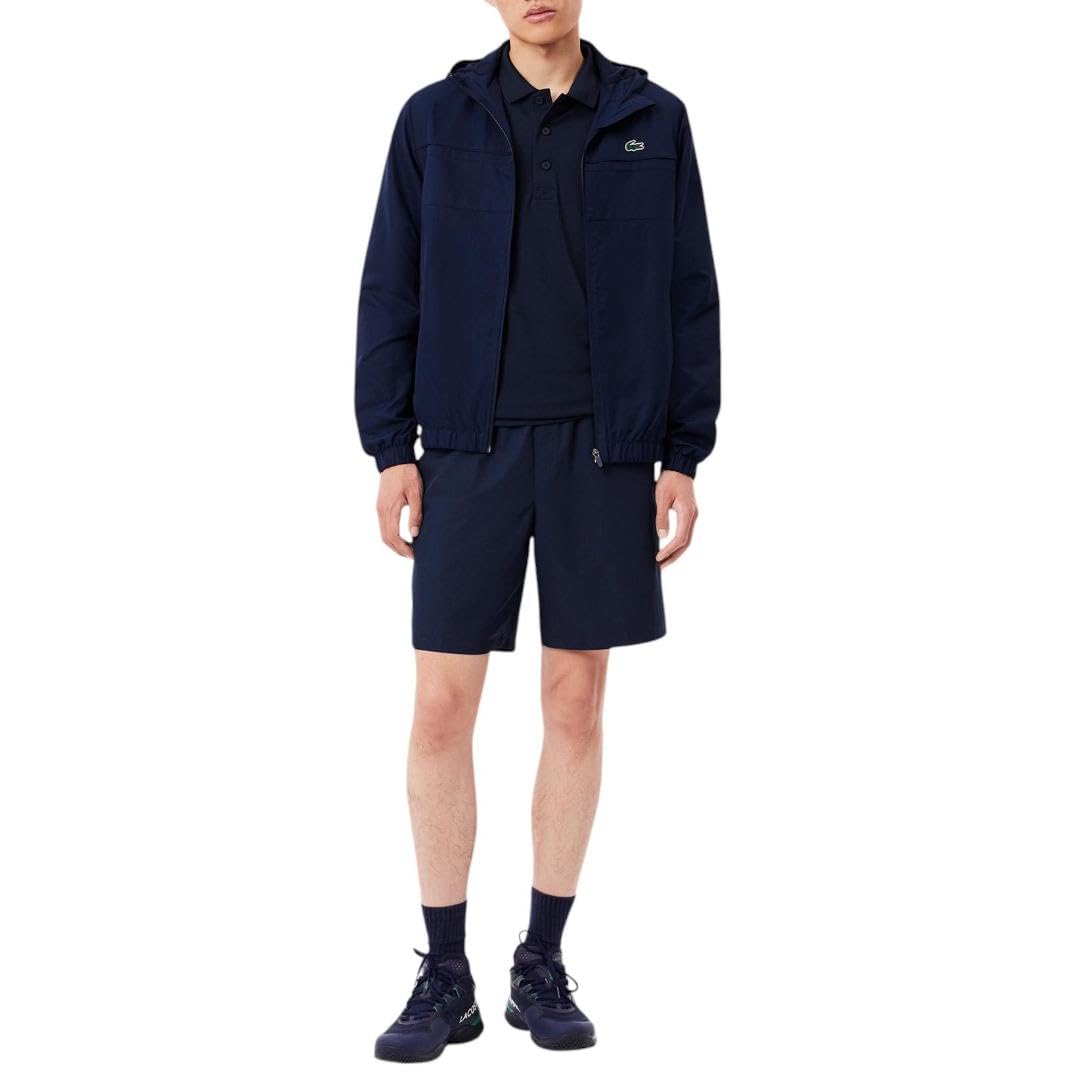 Lacoste Men's Sport Tennis Solid Diamond Weave Shorts - Breathable Athletic Shorts for Tennis, Golf & Casual Wear - Comfortable & Stylish Activewear for Men