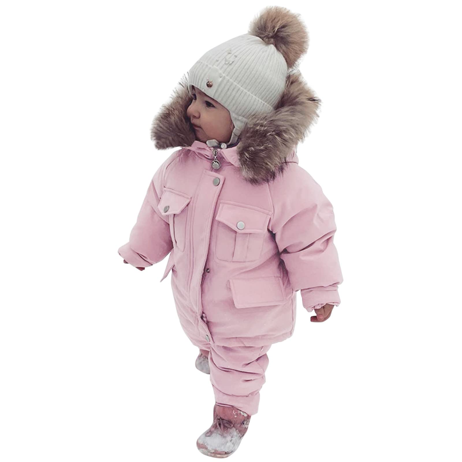 Baby Boy & Girl Winter Snowsuit Set - Insulated Toddler Snow Jacket with Ski Bib Pants for Infants | Warm Snow Outfit for Skiing, Sledding & Outdoor Winter Activities