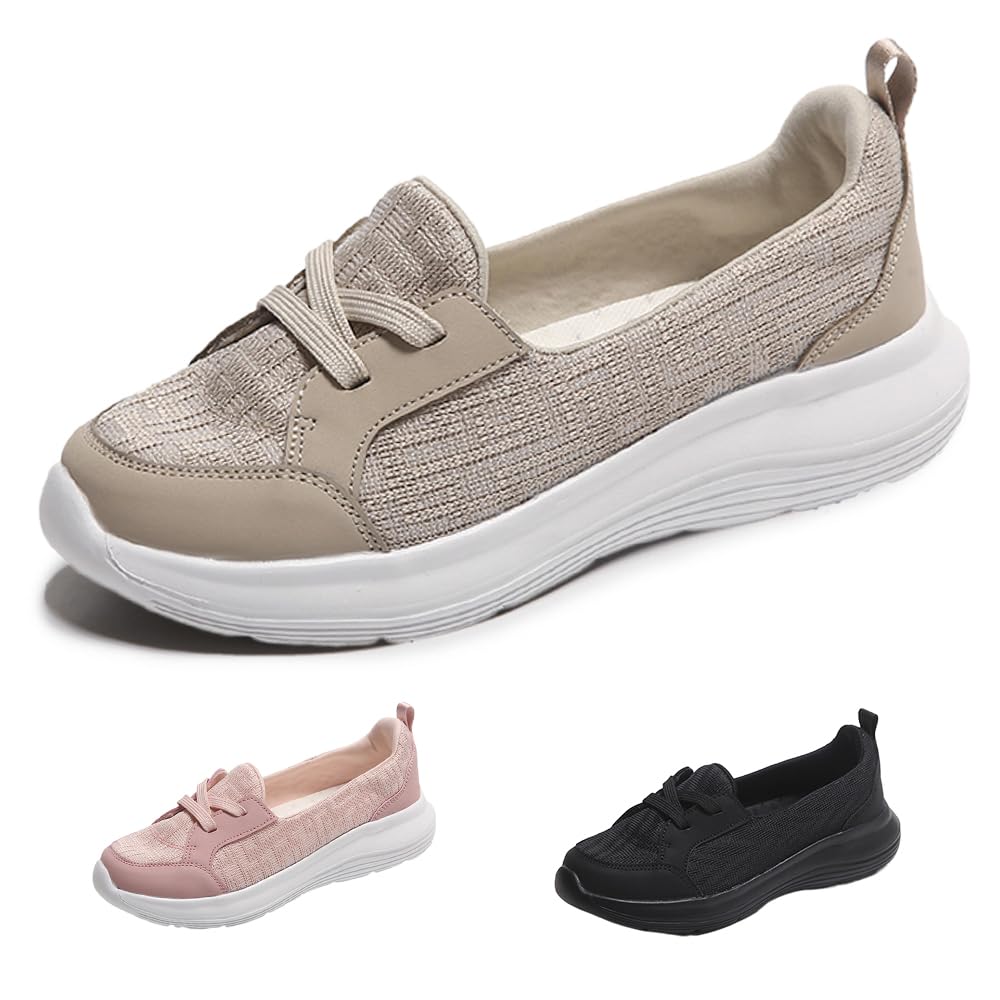 2024 New Women's Orthopedic Walking Shoes - Breathable Slip-On with Arch Support & Non-Slip Sole | Comfortable Footwear for Work, Travel & Daily Activities