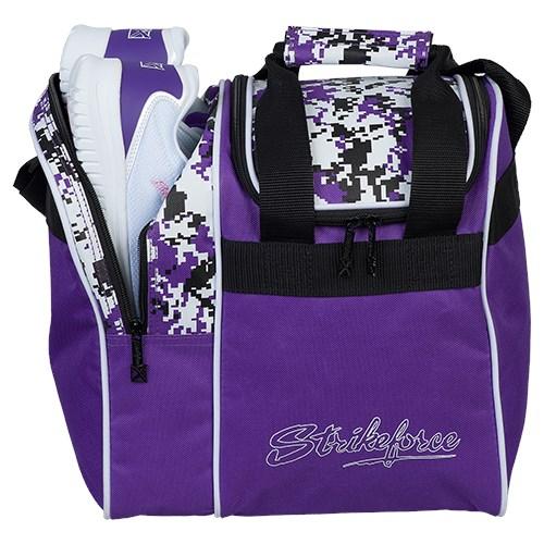 KR Rook Single Tote Purple Digital Camo Bowling Bag - Stylish & Durable for Bowling, Travel, Gym & Everyday Use