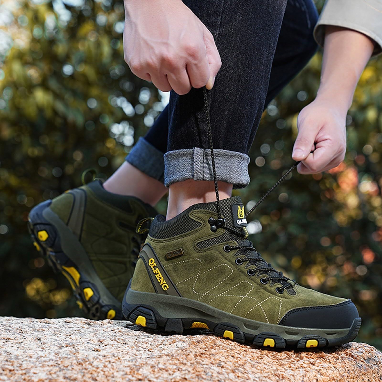 Viunychn Women's Hiking Shoes - Non-Slip Mountain Trekking Shoes with Arch Support & Cushioning - All-Season Outdoor Sports Shoes for Hiking, Camping & Trail Running (Autumn/Winter Edition)