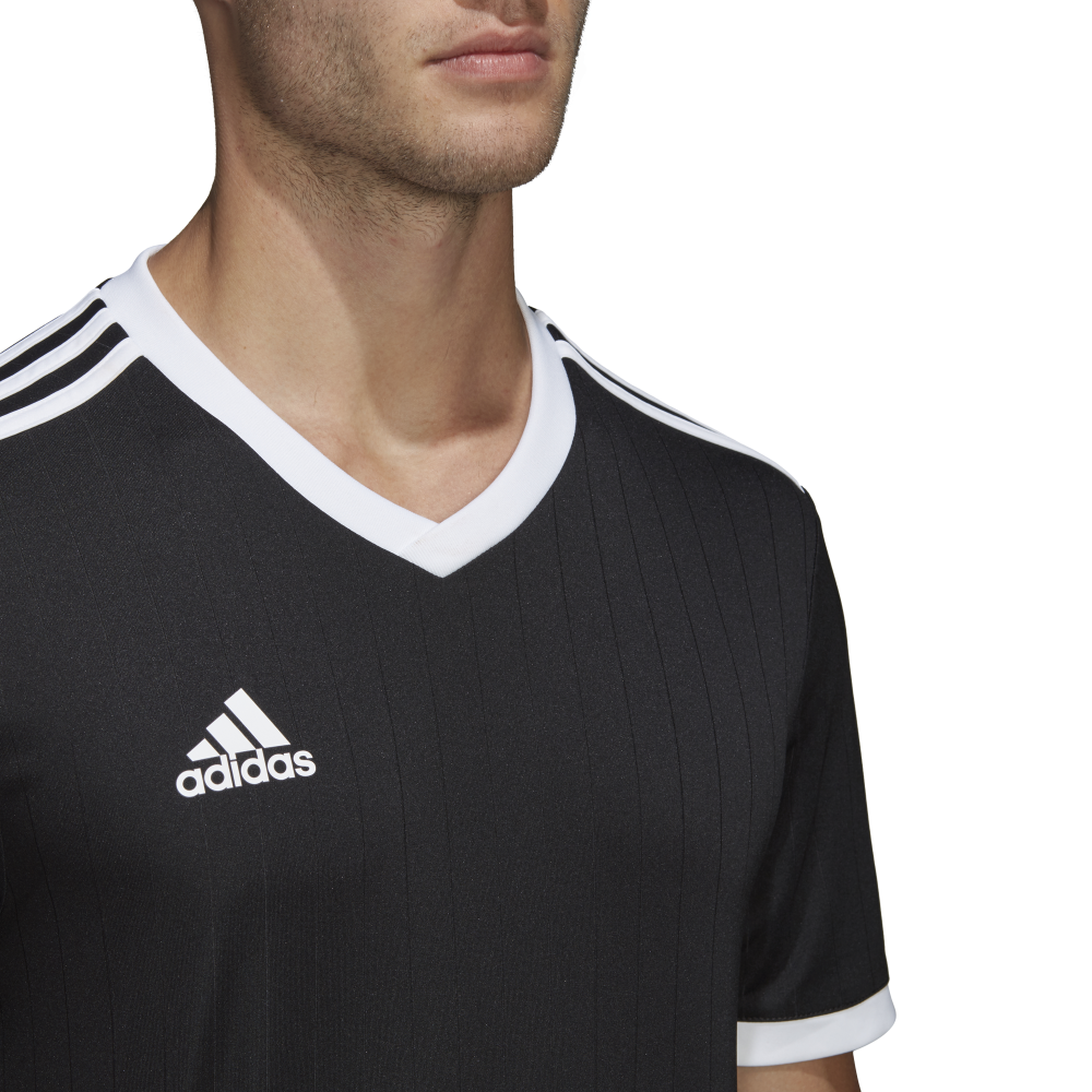 Adidas Youth Tabela 18 Soccer Jersey - Black & White - Lightweight Breathable Football Shirt for Kids - Perfect for Training, Matches & Team Sports