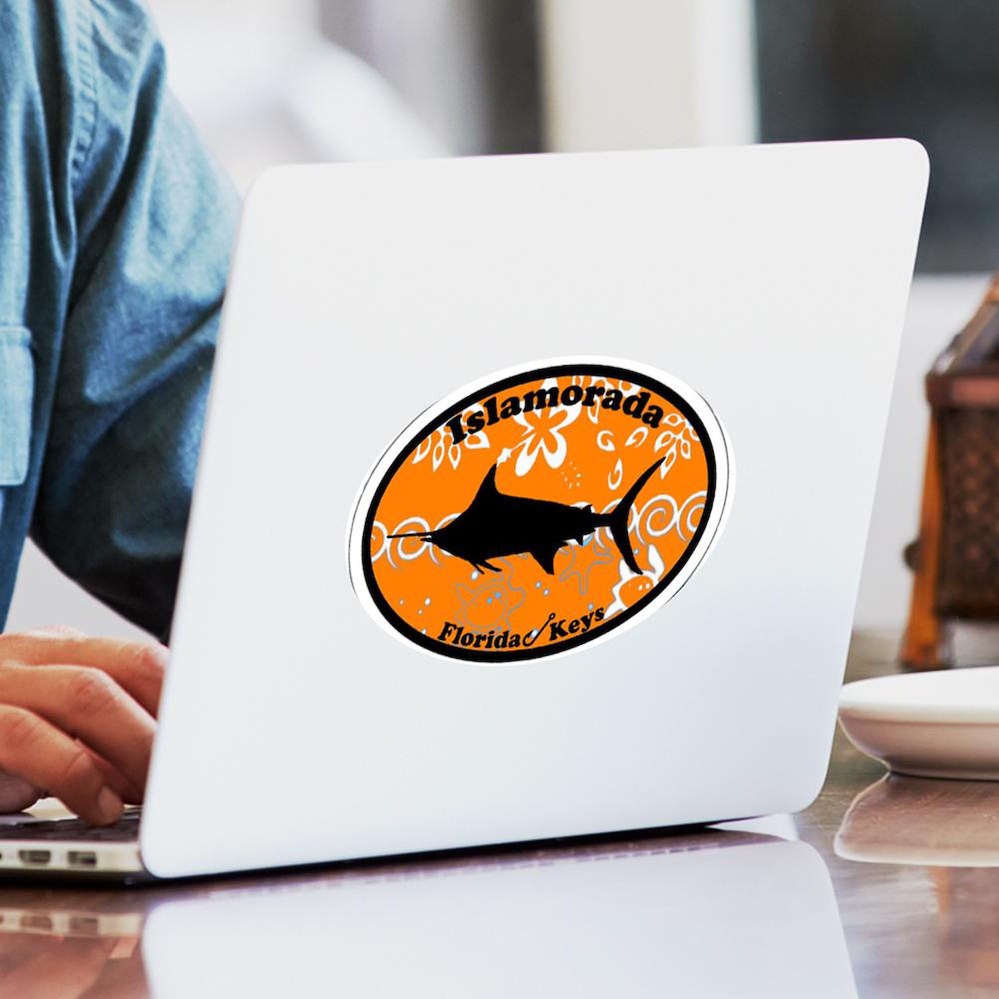 Islamorada FL Oval Car Bumper Sticker - Waterproof Vinyl Decal for Cars, Laptops, Windows - Perfect for Beach Lovers & Florida Travel Enthusiasts