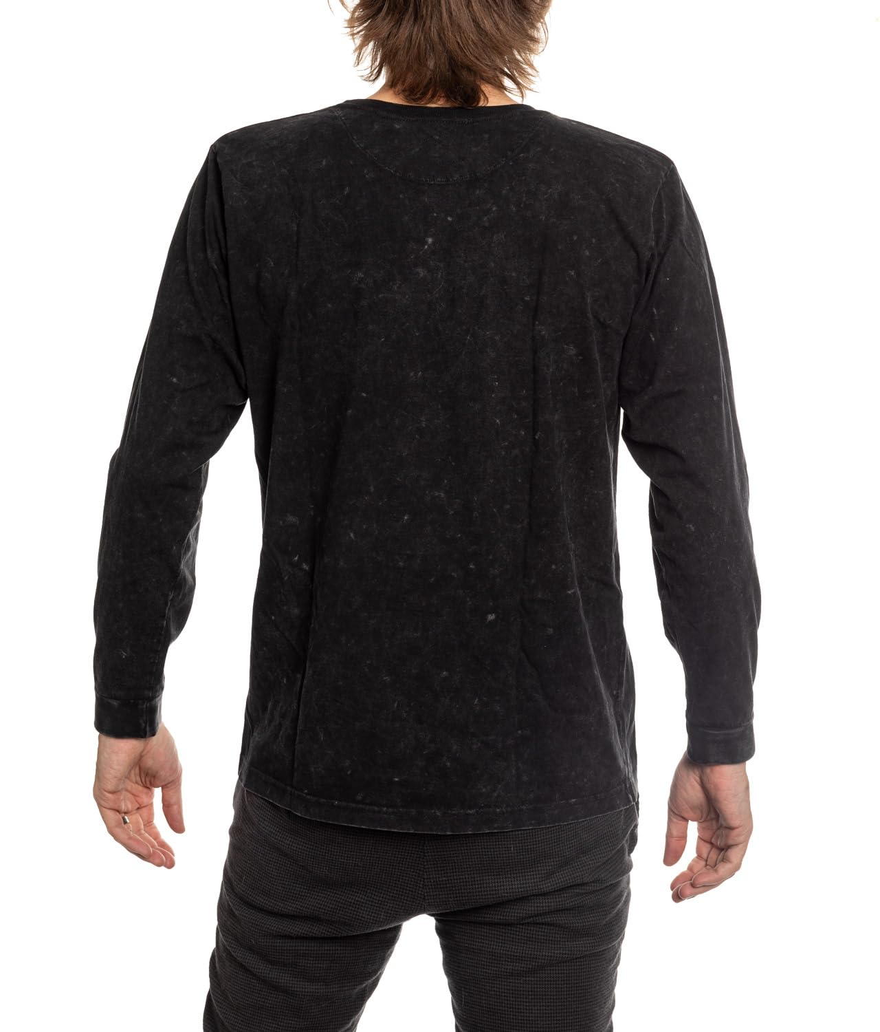 **Calhoun NHL Surf & Skate Men's Acid Wash Long Sleeve Cotton Shirt – Comfortable & Stylish for Surfing, Skating & Casual Wear**