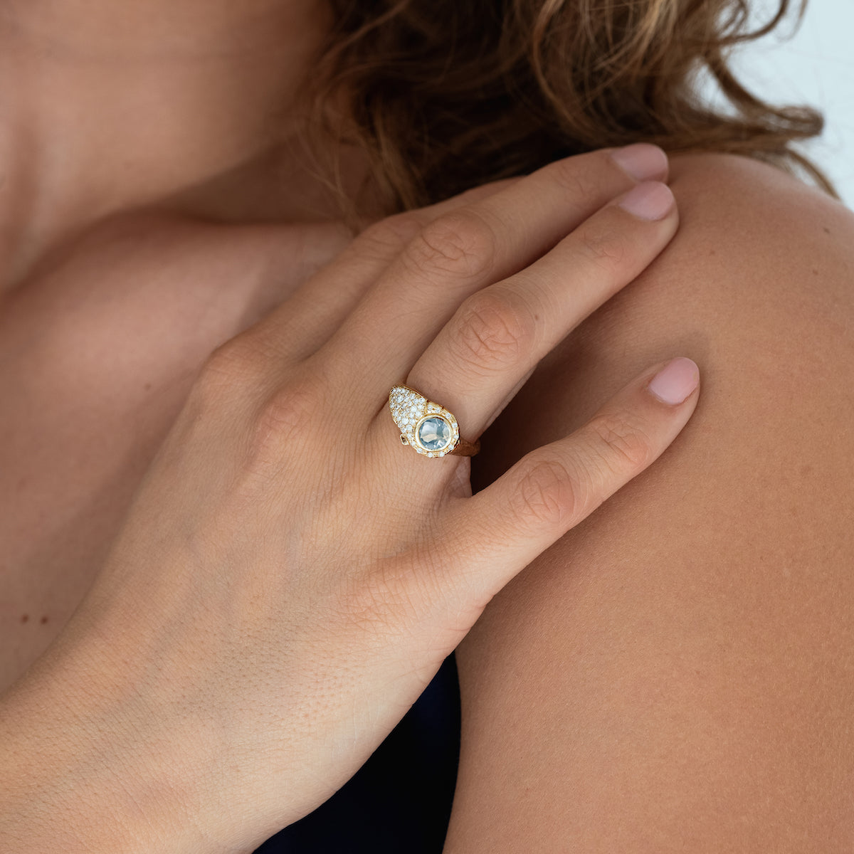 Birthstone Lock Ring - Personalized Sterling Silver Jewelry for Women - Perfect Gift for Birthday, Anniversary & Valentine's Day - Elegant Everyday Wear & Special Occasions