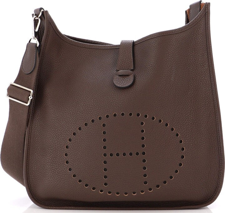 Authentic Pre-Owned Hermes Evelyne Gen III Clemence GM Shoulder Bag - Luxury Leather Crossbody Purse for Women | Perfect for Work, Travel & Everyday Use