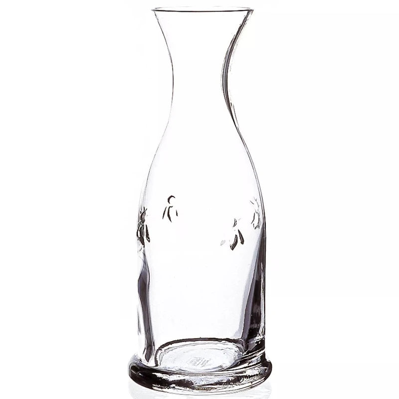 La Roche-Posay Bee Carafe - Tall Glass Water Pitcher Set of 1 for Home, Kitchen & Dining Table Decor | Elegant Beverage Server for Iced Tea, Lemonade & Cocktails