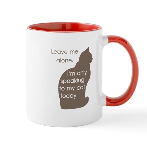 White/Red Inside - Leave Me Alone Im Only Speaking To My Cat Today Mu