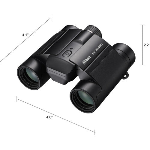 Nikon 10x25 S Stabilized Binoculars - 10x Magnification, 25mm Objective Lens, Image Stabilization - Perfect for Bird Watching, Travel & Outdoor Adventures